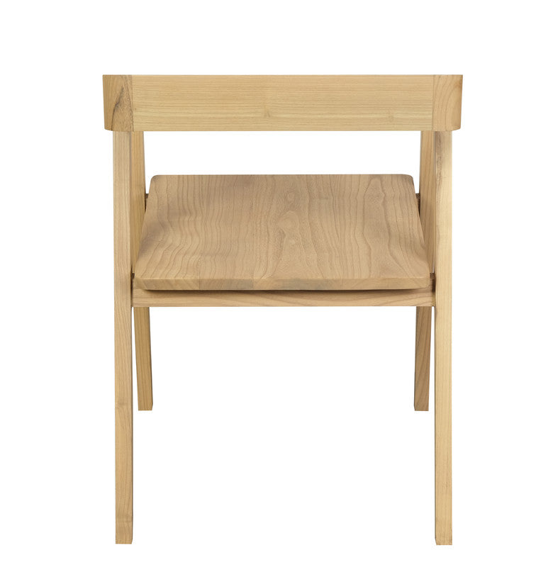 Kyoto Solid Oak Arm Chair - Set of 2 (Natural)